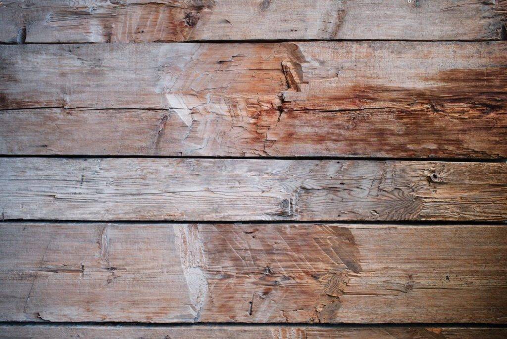 faded hardwood flooring